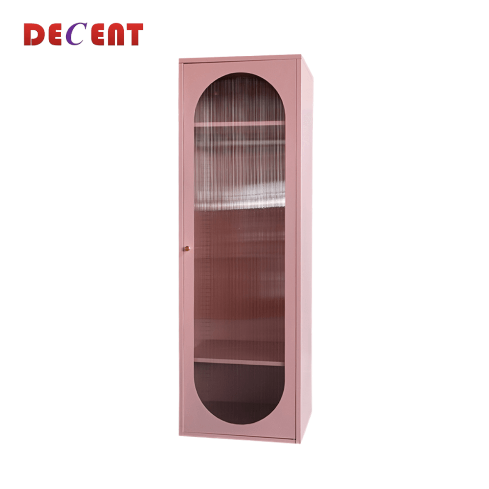 ตู้เสื้อผ้า บานเปิด 1 ประตู DECENT รุ่นมินิ สีชมพู 60ซม.